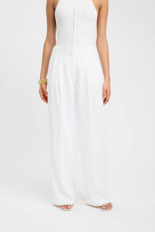 Kookai Opal Adjustable Pant Natural White