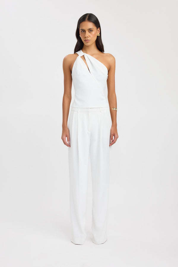 kookai Opal Knot Top Natural White