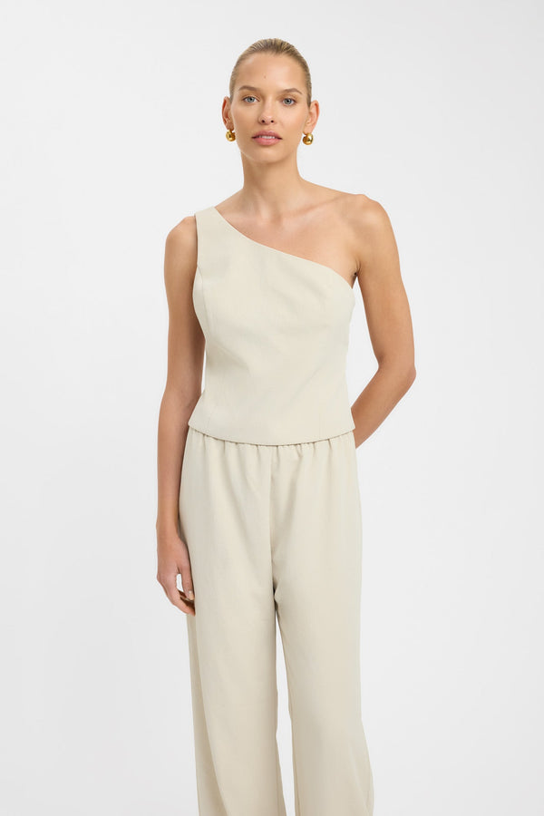 Kookai Opal Tie Back Cami Brown Rice