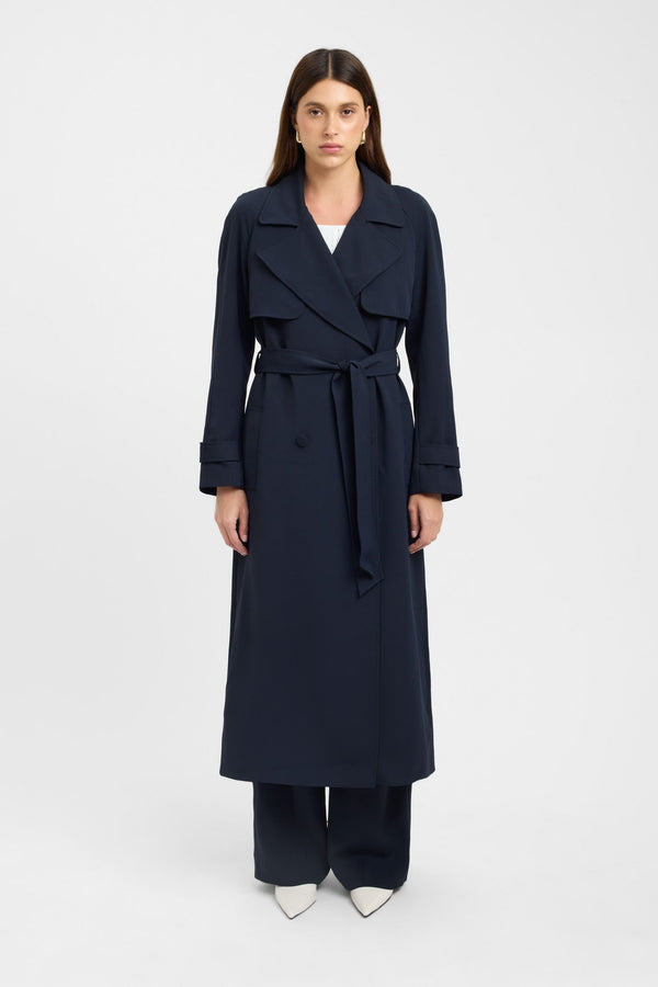 Kookai Opal Trench Ink Blue
