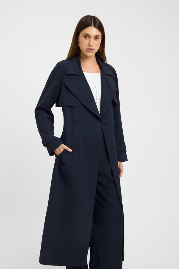 Kookai Opal Trench Ink Blue