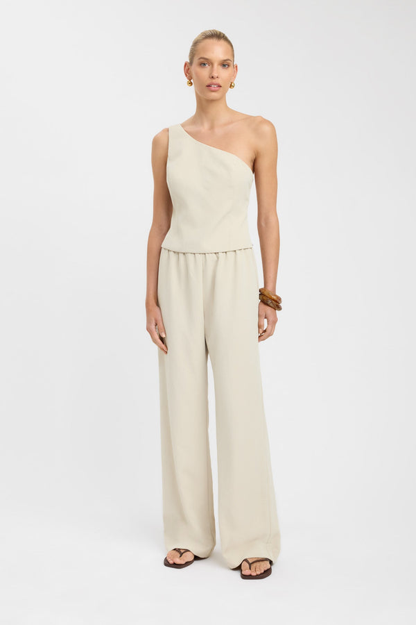 Kookai Opal Wide Leg Pant Brown Rice