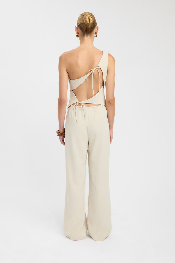 Kookai Opal Wide Leg Pant Brown Rice
