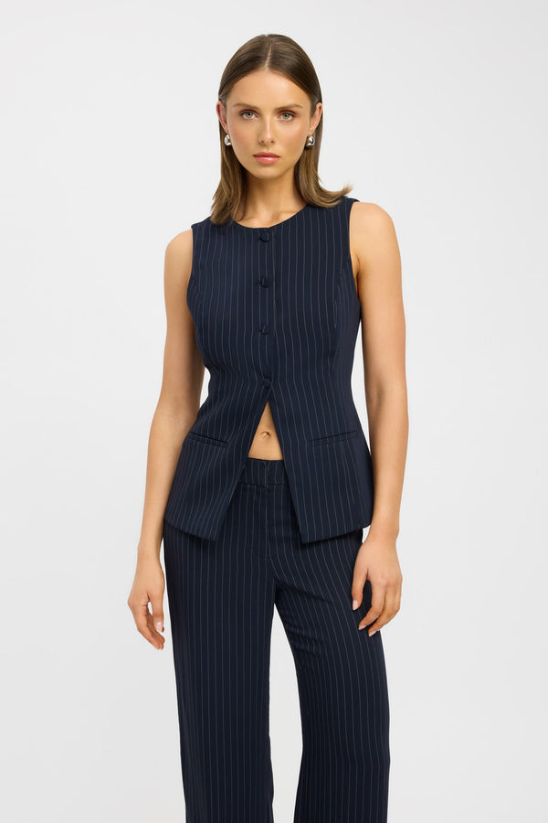 Kookai Oslo Crew Top Navy/White