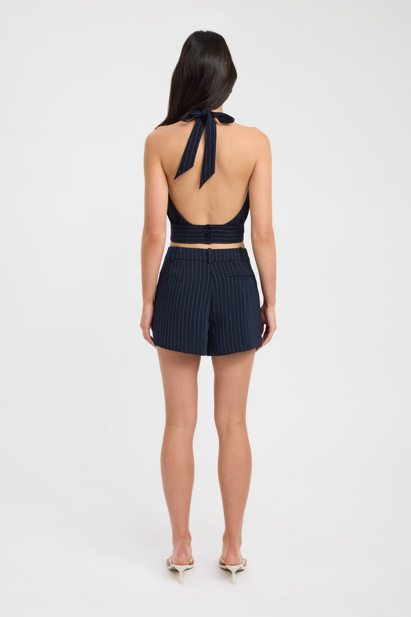 Kookai Oslo Halter Top Navy/White