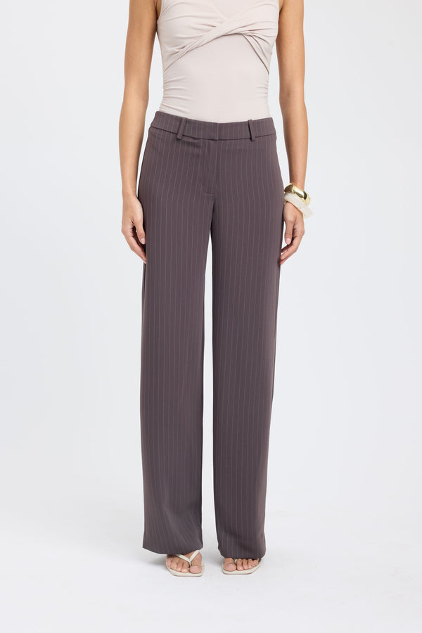 Kookai Oslo Low Rise Pant Chocolate
