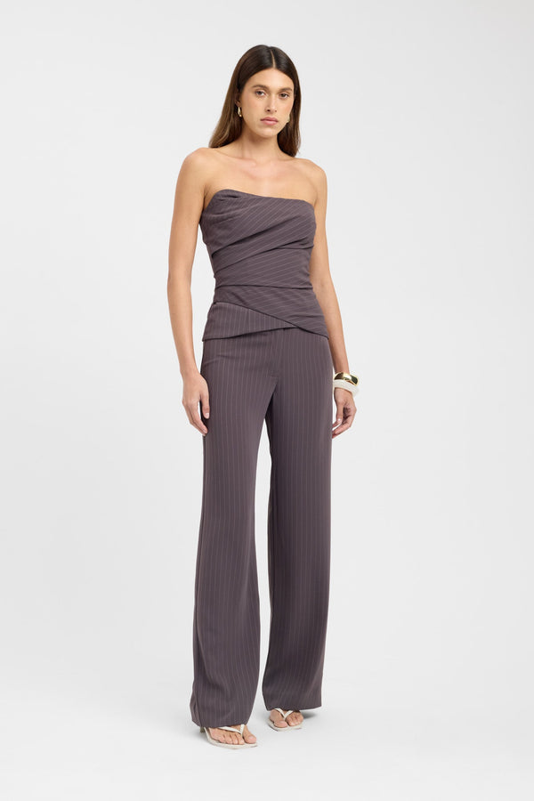 kookai Oslo Low Rise Pant Chocolate