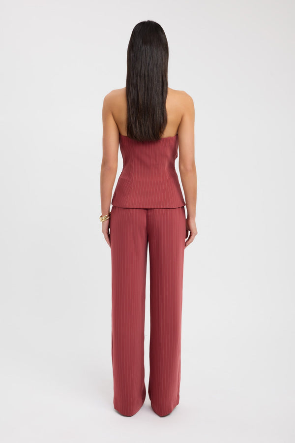 Kookai Oslo Low Rise Pant Winery