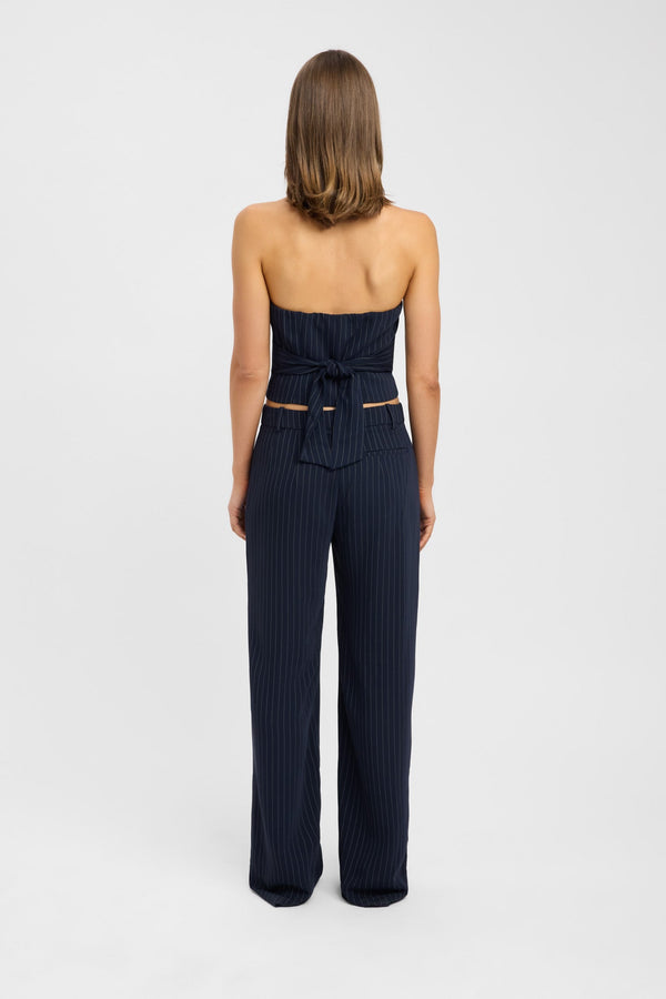 Kookai Oslo Vest Top Navy/White