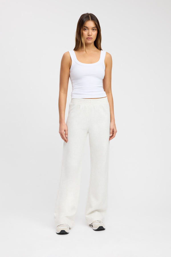 kookai Otis Wide Leg Trackpant Buckwheat Marle