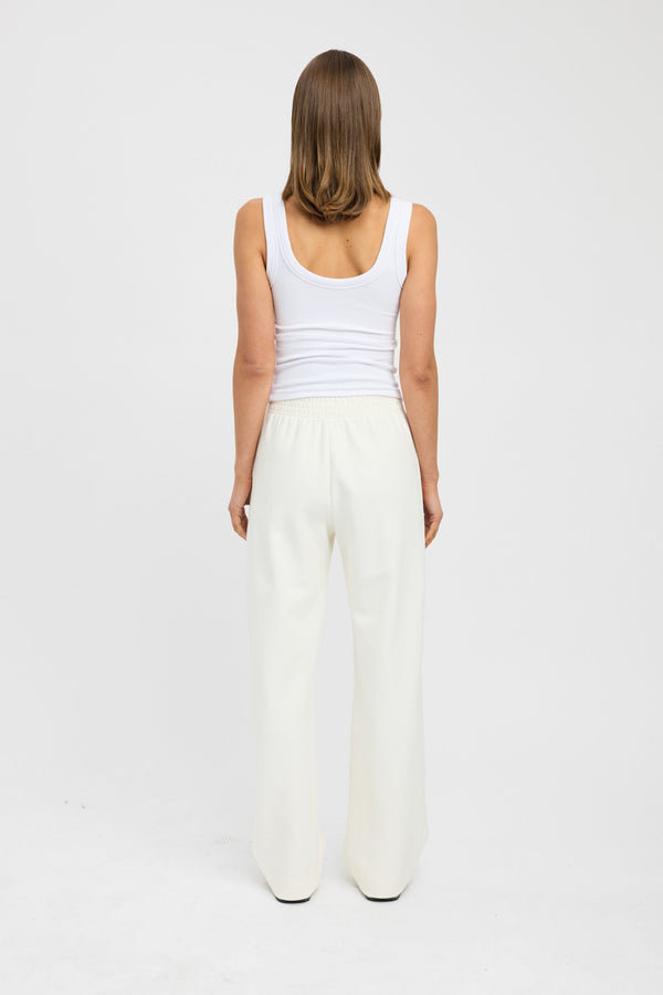 Kookai Otis Wide Leg Trackpant Coconut Milk