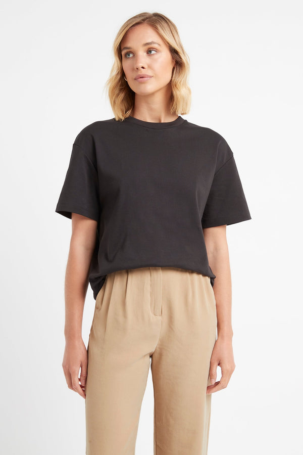 kookai Oversized Crew Tee Black
