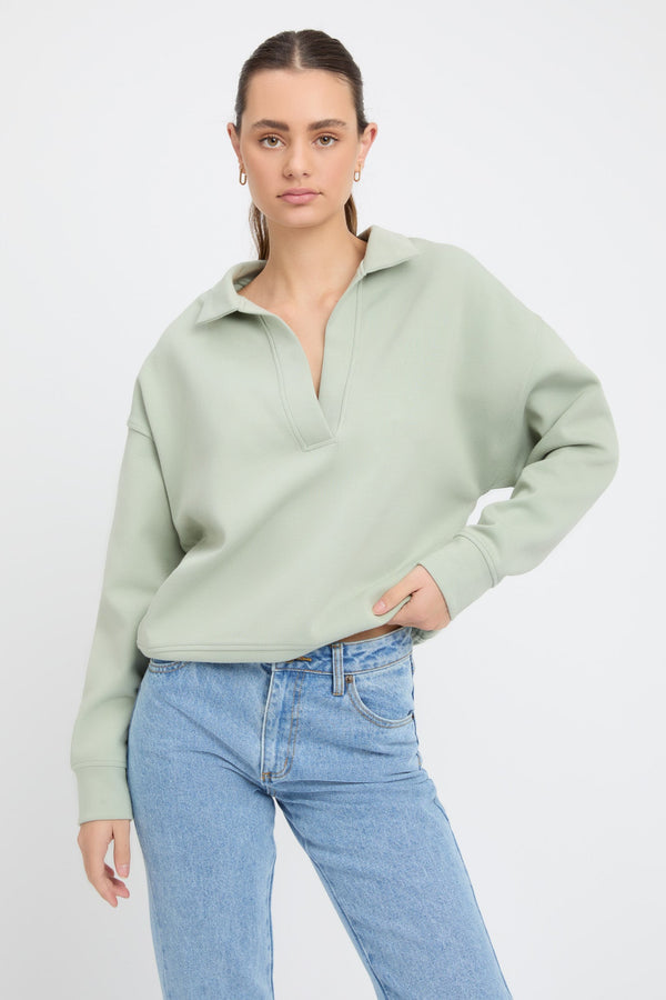 kookai Oversized Vivien Sweatshirt Sage