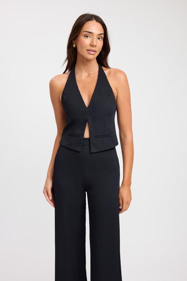 Kookai Oyster Backless Vest Black