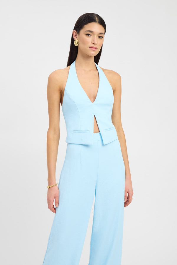 Kookai Oyster Backless Vest Cloud Blue