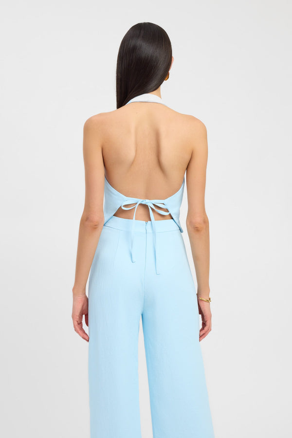 Kookai Oyster Backless Vest Cloud Blue