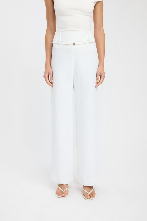 Kookai Oyster Belt Pant Natural White