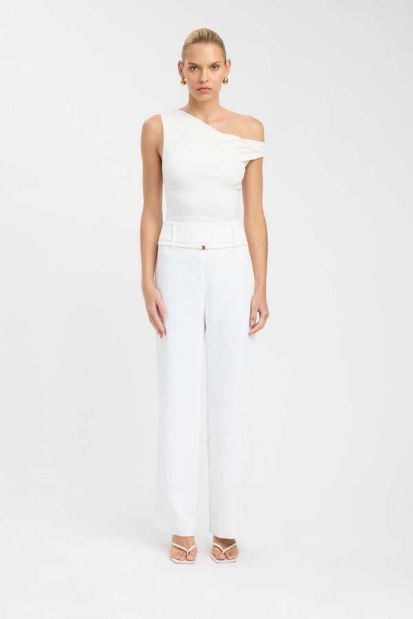 kookai Oyster Belt Pant Natural White