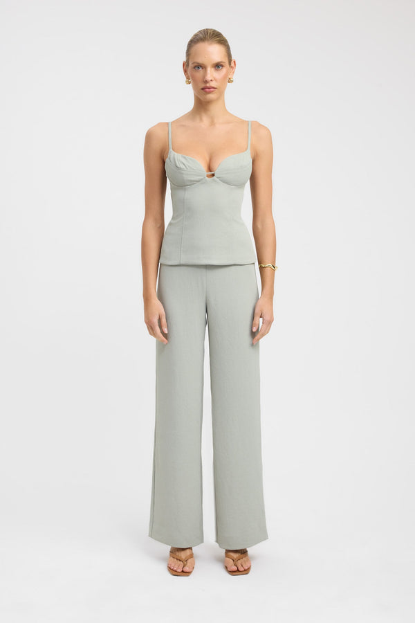 kookai Oyster Bra Top Sage Smoke