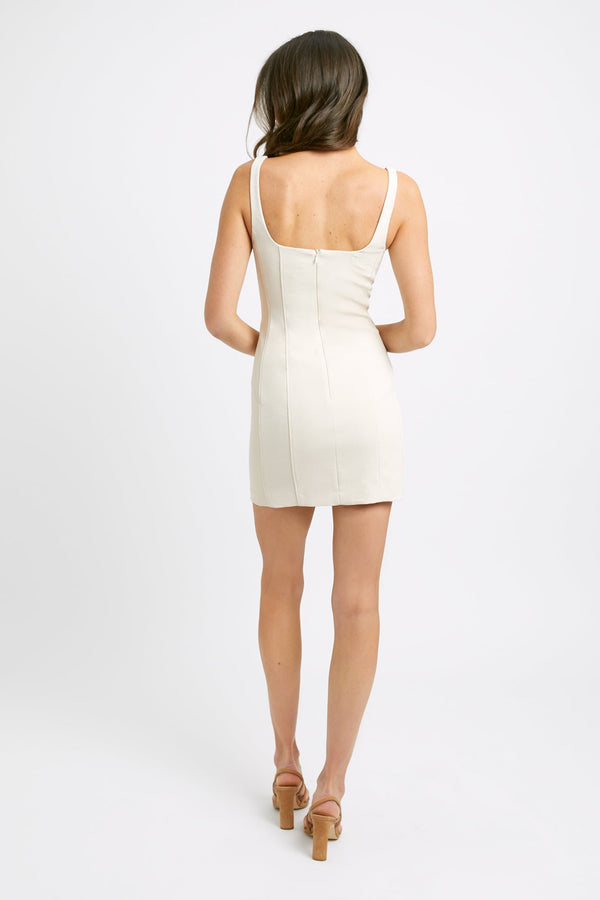 Kookai Oyster Bustier Dress Tapioca