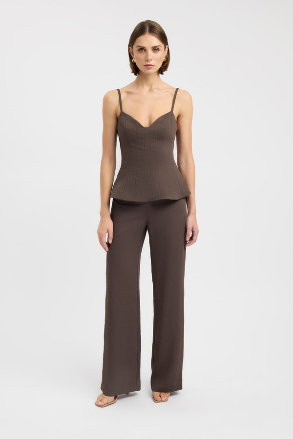 kookai Oyster Core Low Rise Pant Ganache