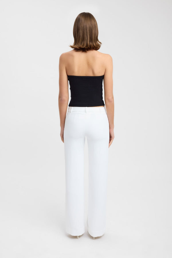 Kookai Oyster Core Low Rise Pant Natural White