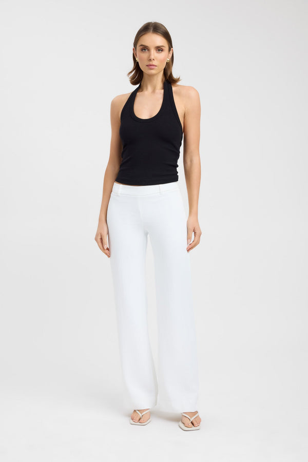 kookai Oyster Core Low Rise Pant Natural White