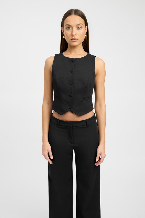 Kookai Oyster Core Vest Black