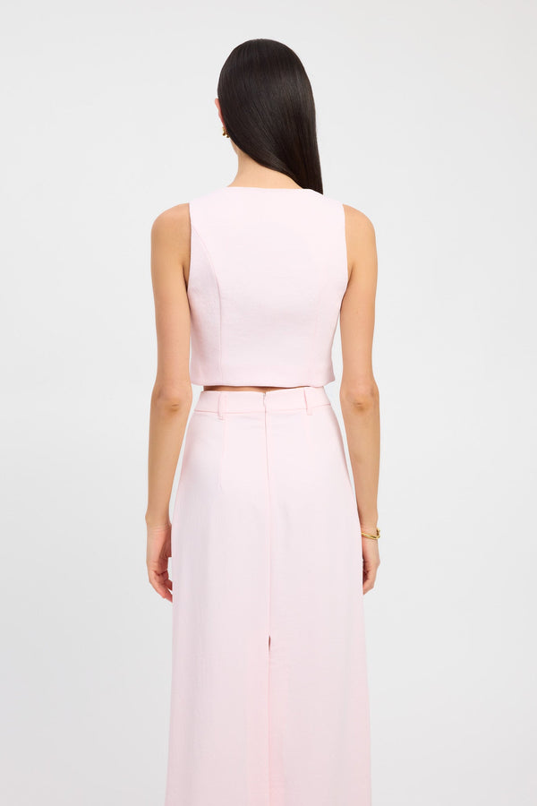 Kookai Oyster Core Vest Heavenly Pink
