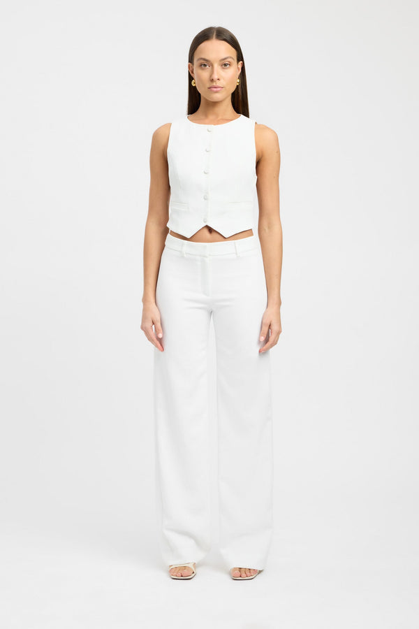 kookai Oyster Core Vest Natural White