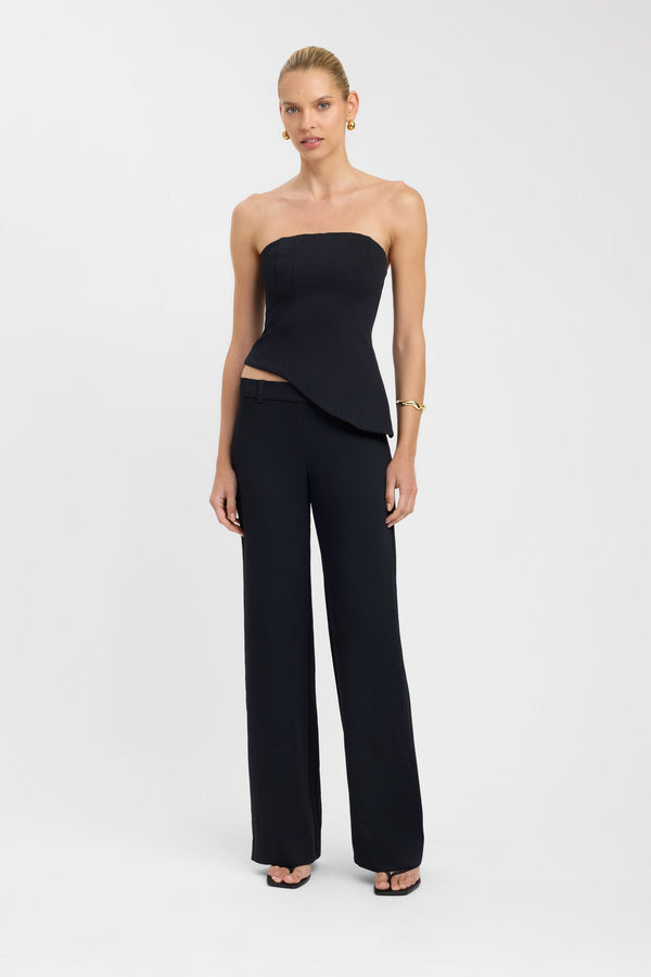 kookai Oyster Curve Corset Black