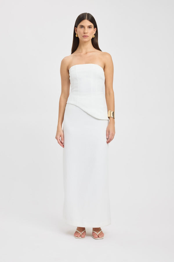 kookai Oyster Curve Corset Natural White