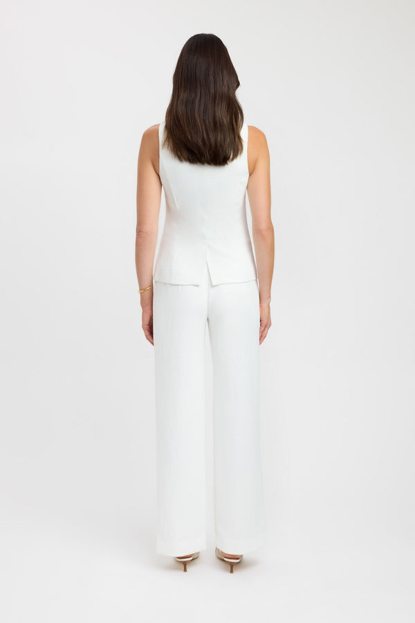 Kookai Oyster Hook Crew Top Natural White