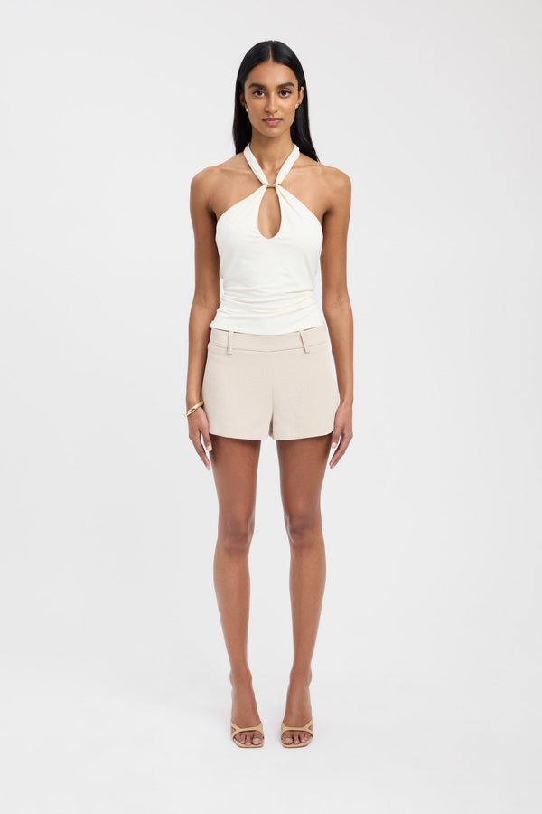 kookai Oyster Low Rise Short Cashew