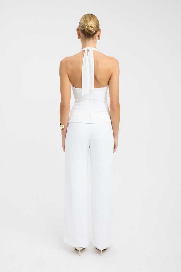 Kookai Oyster Mesh Top Natural White