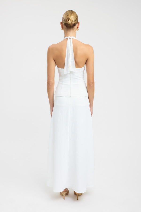 Kookai Oyster Mesh Top Natural White