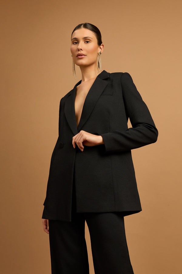 Kookai Oyster Oversized Blazer Black