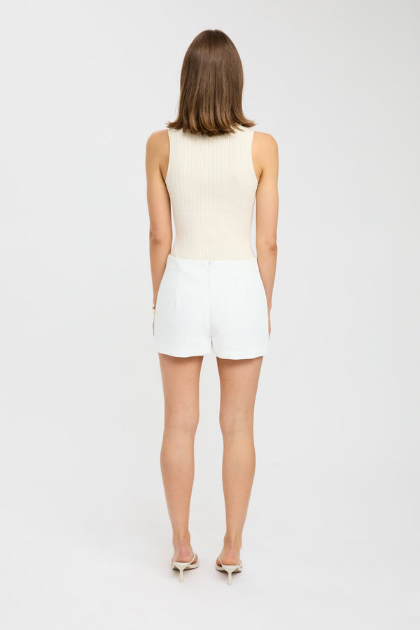 Kookai Oyster Skort Natural White