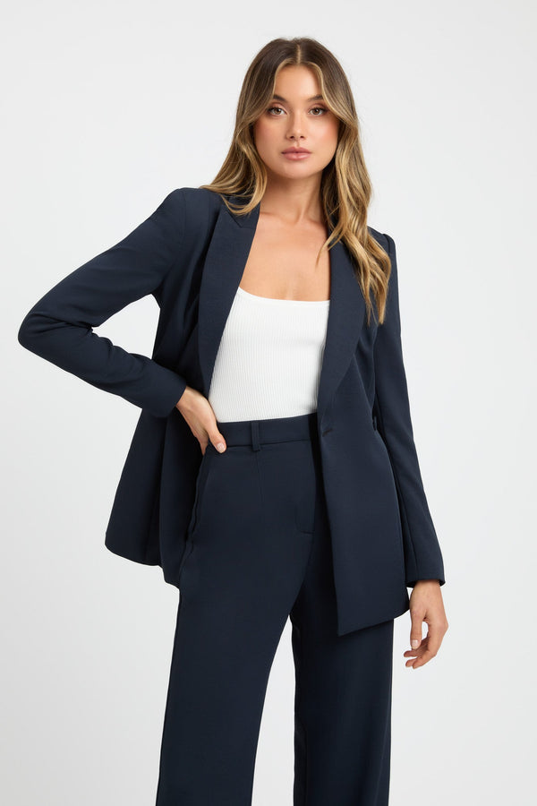 Kookai Oyster Slim Blazer Navy Eclipse