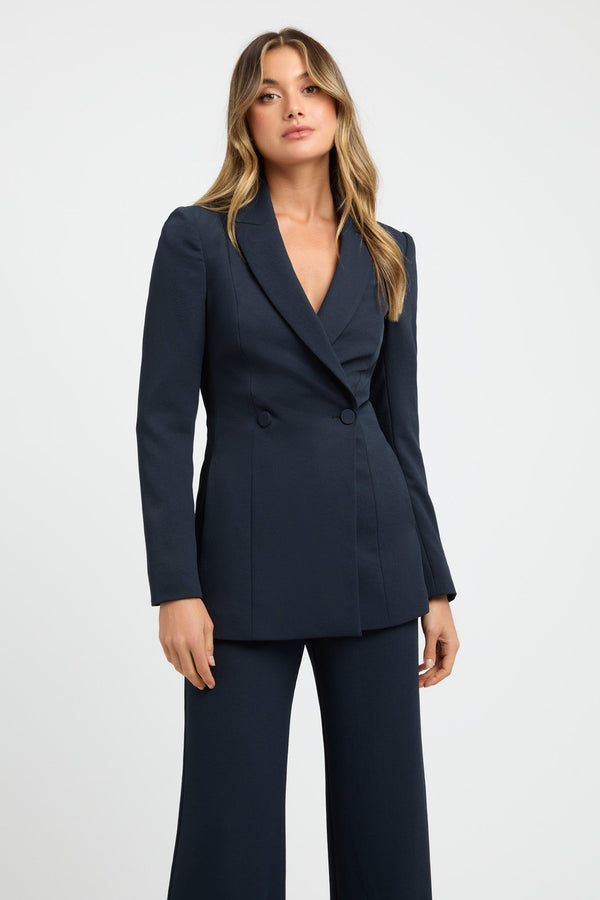 Kookai Oyster Slim Blazer Navy Eclipse
