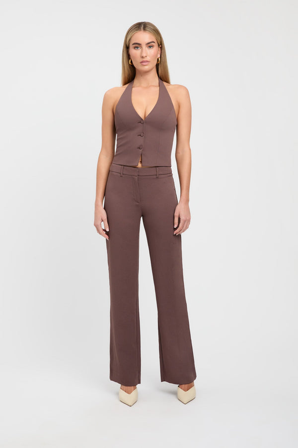 kookai Oyster Staple Vest Mocha