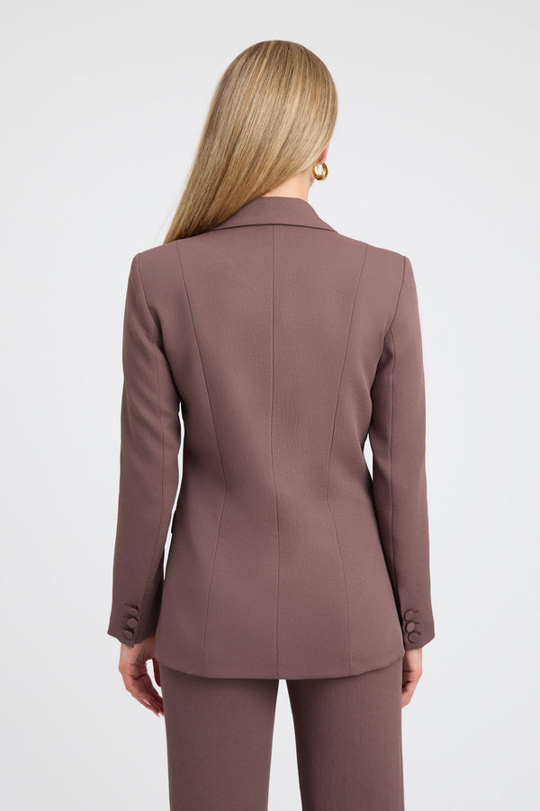 Kookai Oyster Suit Blazer Mocha