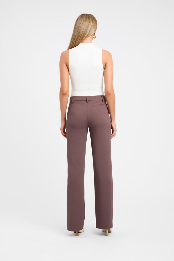 Kookai Oyster Suit Pant Mocha