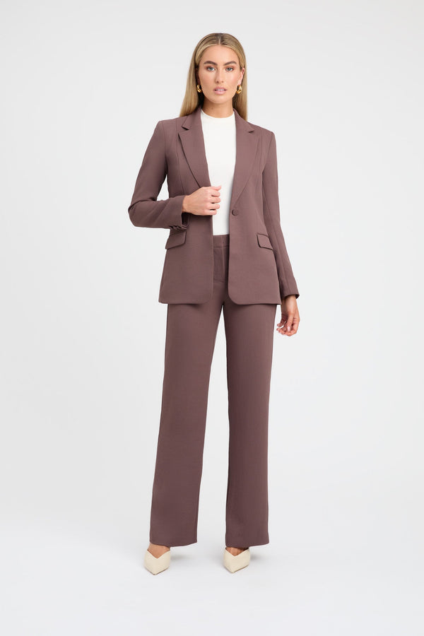 Kookai Oyster Suit Pant Mocha