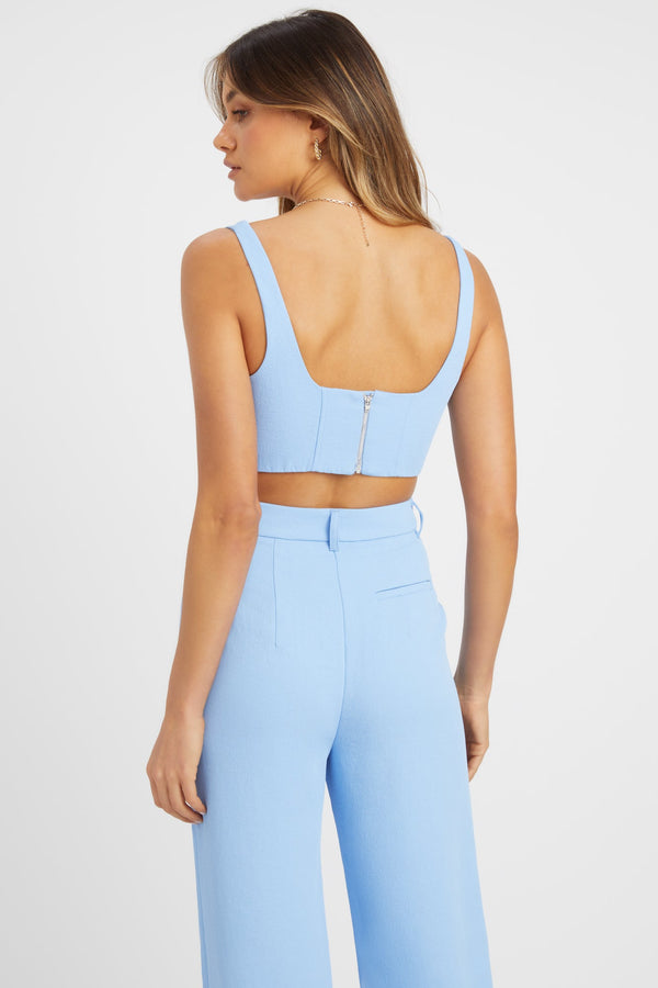 Kookai Oyster Super Crop Blue Heaven