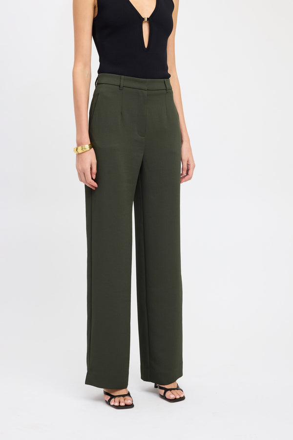 Kookai Oyster Tailored Pant Deep Khaki