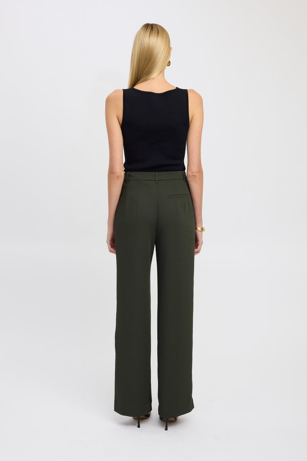 Kookai Oyster Tailored Pant Deep Khaki