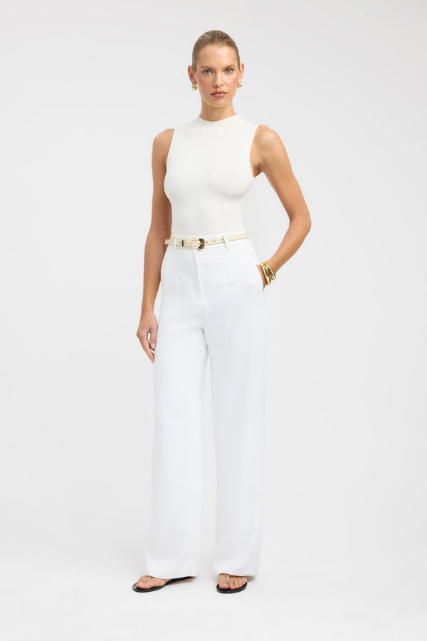 Kookai Oyster Tailored Pant Natural White