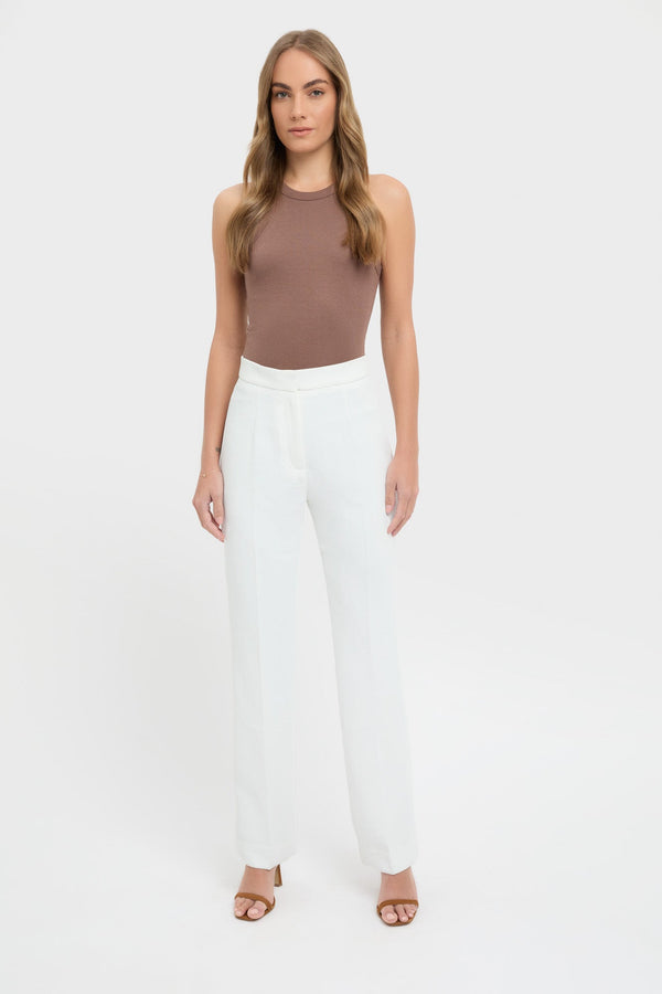 kookai Oyster Tapered Pant Natural White