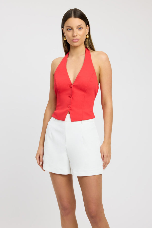 Kookai Oyster Vest Top Tomato